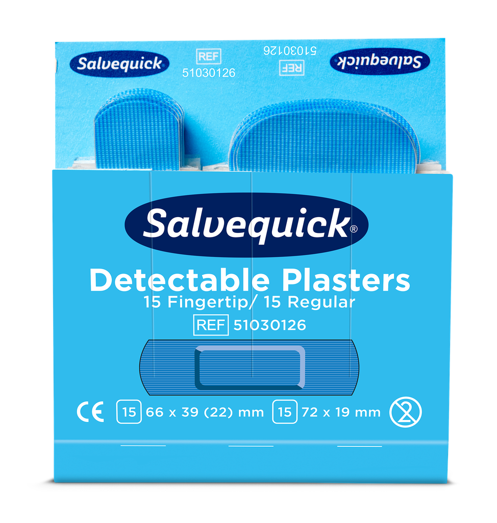 [51030126] Salvequick Plastic vingerpleister navulling (doos)