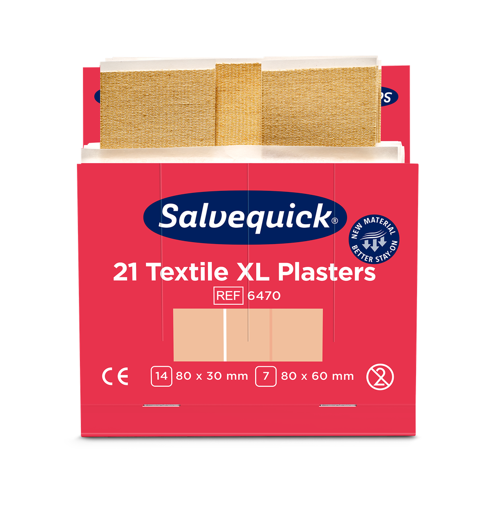 [6470] Salvequick XL elastische pleisters navulling (doos)
