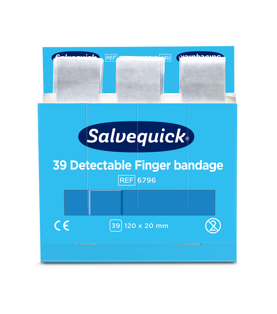 [6796] Salvequick detecteerbare vingerpleisters navulling (doos)